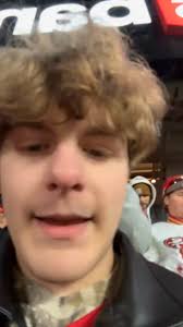 First home game ever! My kid recorded this. I was the crazy guy in gold  jacket. #faithful