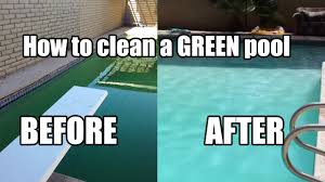 how to clean a green pool