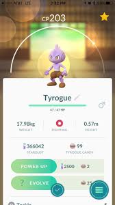 Pokemon Go Tyrogue Evolution Guide Who Will Your Baby