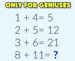 Only For Geniuses The Exceptionally Intelligent Creative Intellect Clever Brainiac Math Riddles Brain Teasers Math Genius Logic Puzzles Brain Teasers