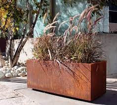 Maybe you would like to learn more about one of these? Long Box Planter Corten Steel Pottery Barn