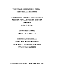 Proposte modificative dello schema di decreto delegato di stefano ambrosini. Https Www Ferpress It Wp Content Uploads 2018 11 Doc Concordato Atac Pdf
