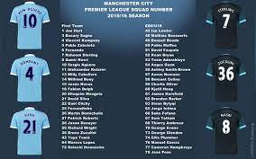Provide fast and free shipping and worldwide service. Manchester City Numbers Players