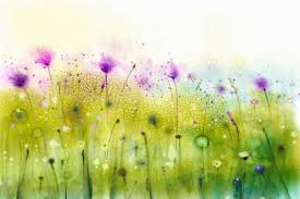 Painting using one stroke technique. Flower Painting Stock Photos And Images 123rf