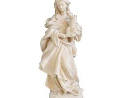 Heilige Barbara Holzstatue, lebensgroße Heilige Heilige Religiöse Statuen  Skulpturen, Kirchenbedarf
