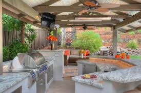 outdoor kitchen & living space remodel