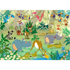 There will be 4 steps to make it. Puzzle Magnetic Pieces Francois Ruyer Jungle Grafika Kids 00877 24 Pieces Jigsaw Puzzles Comics Jigsaw Puzzle