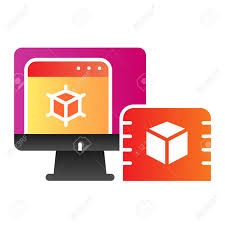 Download 15 vector icons and icon kits.available in png, ico or icns icons for mac for free use. 3d Design On Computer Flat Icon Pc Monitor With 3d Project Color Royalty Free Cliparts Vectors And Stock Illustration Image 128818875