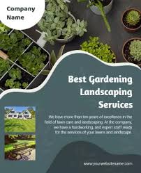 Landscape gardening leaflets flyer template youtube. Landscaping Flyer Templates Photoadking