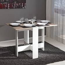 Table Pliante Papillon Blanc Et Chene Naturel 103 X 76 Table Pliante Table A Manger Pliante Table Salle A Manger