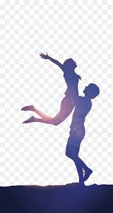 Une main se posa sur mon épaule , un léger souffle. Homme Tenant Illustration De La Femme Amour Romance Ombre De Couple Violet Bleu Png Pngegg