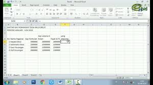 Format excel menghitung gaji karyawan ini dibuat dengan rumus lumayan cukup kompleks dengan tujuan supaya lebih fleksibel bagi penggunannya. Tes Calon Perangkat Desa Dengan Pembuatan Laporan Gaji Perangkat Di Microsoft Excel 2010 Youtube