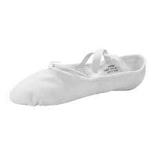 Galleon Danzcue Adult Split Sole Canvas White Ballet