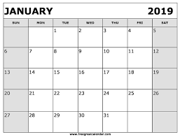 Free Printable January 2020 Calendar January Calendar Calendar Printables Calendar