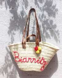 L Atelier Des Petites Bauloises Panier De Plage Biarritz Plage Biarritz Panier Plage Biarritz