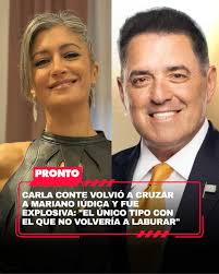 https://www.pronto.com.ar/espectaculos/2025/11/20/carla-conte-volvio-cruzar-mariano-iudica-fue-explosiva-el-unico-tipo-con-el-que-no-volveria-laburar-268881.html  La conductora Carla Conte habló en La Mañana con Moria, respaldó a Tinelli  en medio de su ...