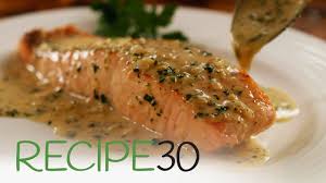 Perfect Pan Seared Salmon With Lemon Butter Cream Sauce And Crispy Skin Salmon Recipes Pan Seared Salmon Recipe Pan Pan Seared Salmon
