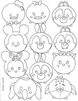 Disney Tsum Tsum Coloring Sheet Tsum Tsum Coloring Pages Disney Coloring Pages Coloring Pages