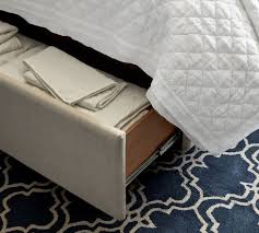 Maybe you would like to learn more about one of these? Chesterfield Tufted Upholstered Footboard Storage Platform Bed Pottery Barn
