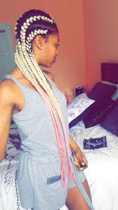Black And Platinum Blonde Ombre Braids Black Women Protective Hairstyles These Blonde And Link Ombre Braids Are Life Cornrows C Cornrows Braids For Black Women Hair Styles Braids For Black Women