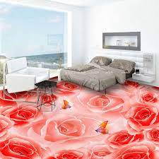 Suitable combinations of floor tiles and wall paints can contribute to a truly natural appearance of the living room. Beibehang Custom Flooring Sticks Red Rose Butterfly Fashion 3d Living Room Thick Waterproof Skid Flooring Floor Tiles Decoration Custom Floors 3d Flooring Decorlive 3d Aliexpress