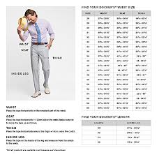 48 Unmistakable Dockers Size Chart