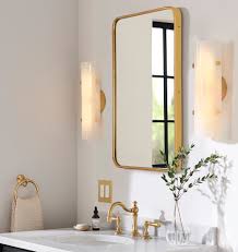 Led bathroom mirror 18 inch x 30 inch | lighted vanity mirror includes dimmer and defogger. 20 X 30 Oil Rubbed Bronze Rounded Rectangle Metal Framed Mirror Rejuvenation