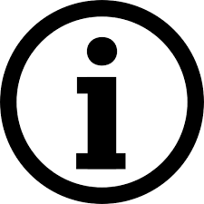 Information logotype in a circle - Free signs icons