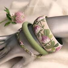 Check spelling or type a new query. Jewelry Bracelets Pastel Bangle Shamrock Bracelet Floral Bangle Four Leaf Clover Bangle Green Pink Bracelet Clover Bangle Set Polymer Clay Bracelet