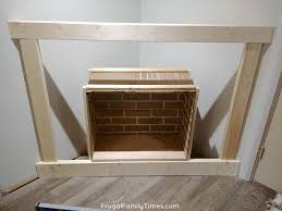 While learning how to build a fireplace surround for an electric fireplace, a diy shiplap is one home makeover that will be sure to lighten your master bedroom and add character to it. How To Build A Faux Diy Corner Fireplace With German Schmear Brick Treatment Frugal Family Times