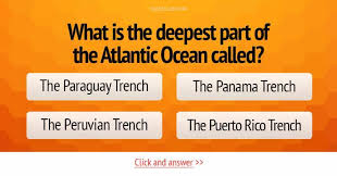It seems that puerto rico is often in the news after experiencing natural disasters and other events, giving people the (false) impression that the islands are unsafe and always suffering. What Is The Deepest Part Of The Trivia Answers Quizzclub
