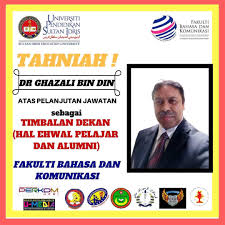 Timbalan dekan (ijazah tinggi) (ds54) prof madya dr. Tahniah Kepada Dr Ghazali Bin Din Atas Upsi Confessions Facebook
