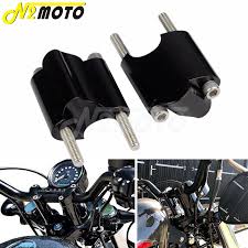 Untuk Harley Sportster Xl1200x Xl 1200 48 Cnc Aluminium 2 Rise Handlebar Riser 1 Kit Ekstensi Bar Tinggi 2010 2017 Handlebar Aliexpress