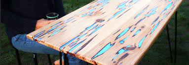 This prompted me to look at pinterest for cool table ideas that i wanted to diy. How To Make A Stunning Wooden Table With Glow In The Dark Resin Infill