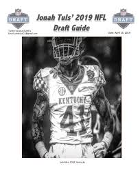 Drafttek.com's big board of 2019's top nfl draft prospects is compiled by our internal staff of talent evaluators. Jonah Tuls On Twitter On April 15 My 2019 Nfl Draft Guide Will Be Available Via Pdf For Free Top 300 Big Board Positional Rankings 300 Individual Scouting Reports A Player Comparison
