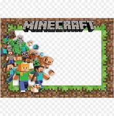 The best quality and size only with us! Convite Minecraft Png Image With Transparent Background Png Free Png Images Minecraft Birthday Card Minecraft Birthday Minecraft Printables Free