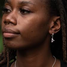 Funky Earrings Ice Skate Stud Earrings In Sterling Silver For Girls