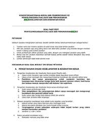 Soal tes ujian perangkat desa dan kunci jawaban. Dokumen Tips Soal Ak3 Umum