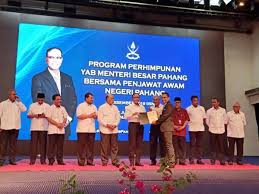 Jabatan kerja raya got an excellent score of 90.03 out of 100 in accountability index rating done by national audit department. Kewangan Kerajaan Pahang Stabil