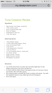 Ideal Protein Chef Verati S Tuna Capriccio Salad Recipe Ideal Protein Ideal Protein Recipes Ingredients Recipes