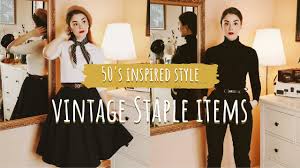 Shop * ellie's closet and buy fashion from tibi, vince, elie tahari and more. Staple Items For A Vintage Inspired Style Clothing Accessories Shoes Youtube