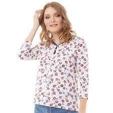 5 out of 5 stars. Buy Crew Clothing Womens Y Neck Floral 3 4 Jersey Top White Red Blue