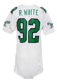 If you chose to enter your credit card information during the account registration process, your checkout will be processed automatically. Lot Detail 1991 92 Reggie White Philadelphia Eagles Game Used Road Jersey Numerous Repairs
