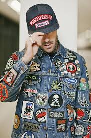 Jacket Denim Jacket Patches Mens Fashion Denim Denim Jacket Men