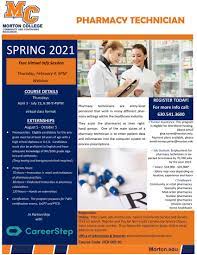 Free pharmacy tech ce courses. Pharmacy Technician Program Morton College