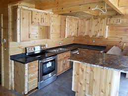 We sell barnwood kitchen cabinets, barn beams, barn siding, we. Cedar Log Kitchen Cabinets Log Home Kitchen Cabinetry