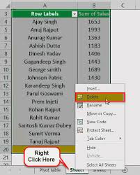 Select any cell in the pivot table select the 'analyze' tab. How To Delete A Pivot Table Step By Step Guide To Remove Pivot Table