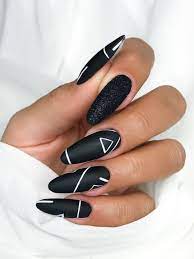 The Most Beautiful Black Winter Nails Ideas Stylish Belles Black Acrylic Nails Sunflower Nails Yellow Nails Design