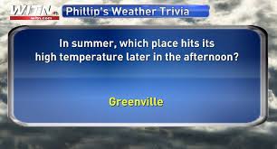 Apr 01, 2021 · summer is finally here, and what better way to celebrate than by having a go at our june trivia questions and answers. Phillip S Weather Trivia When High Temperatures Happen