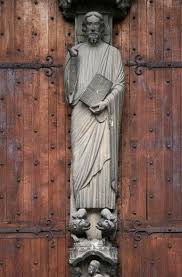Chartres Cathedral South Portal Trumeau Jesus The Teacher Life Art Chartres Sculptures